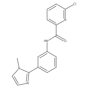 6-Chloro-N-[3-(1-methylimidazol-2-yl)phenyl]pyridine-2-carboxamide结构式