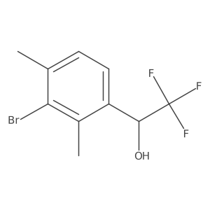 (1S)-1-(3-bromo-2,4-dimethylphenyl)-2,2,2-trifluoroethan-1-ol结构式