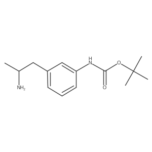 tert-butyl N-{3-[(2S)-2-aminopropyl]phenyl}carbamate结构式