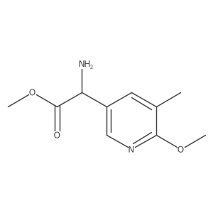 Methyl 2-amino-2-(6-methoxy-5-methylpyridin-3-yl)acetate结构式