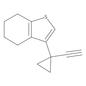 3-(1-Ethynylcyclopropyl)-4,5,6,7-tetrahydro-1-benzothiophene Structure