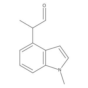 2-(1-methyl-1H-indol-4-yl)propanal结构式