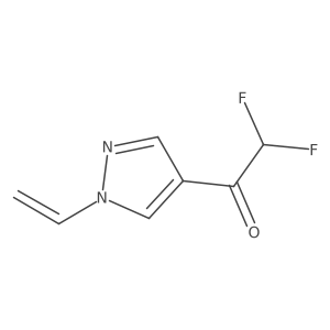 1-(1-ethenyl-1H-pyrazol-4-yl)-2,2-difluoroethan-1-one Structure
