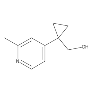 [1-(2-Methylpyridin-4-yl)cyclopropyl]methanol结构式