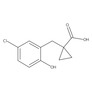 1-[(5-Chloro-2-hydroxyphenyl)methyl]cyclopropane-1-carboxylic acid Structure