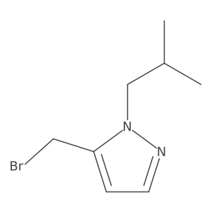 5-(bromomethyl)-1-(2-methylpropyl)-1H-pyrazole Structure