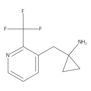 1-{[2-(Trifluoromethyl)pyridin-3-yl]methyl}cyclopropan-1-amine Structure