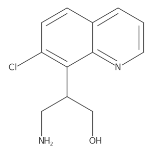 3-Amino-2-(7-chloroquinolin-8-yl)propan-1-ol结构式