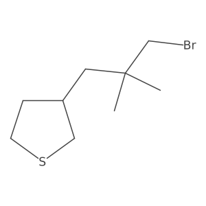 3-(3-Bromo-2,2-dimethylpropyl)thiolane结构式