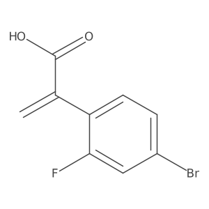2-(4-Bromo-2-fluorophenyl)prop-2-enoic acid结构式