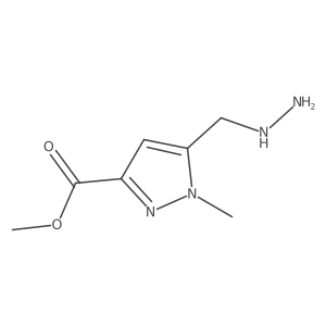 methyl 5-(hydrazinylmethyl)-1-methyl-1H-pyrazole-3-carboxylate Structure