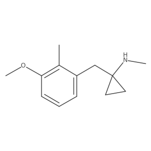 1-[(3-methoxy-2-methylphenyl)methyl]-N-methylcyclopropan-1-amine结构式
