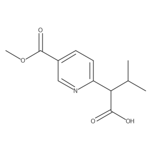 2-[5-(Methoxycarbonyl)pyridin-2-yl]-3-methylbutanoic acid结构式