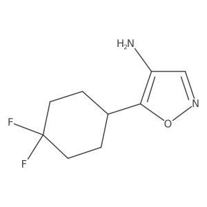 5-(4,4-Difluorocyclohexyl)-1,2-oxazol-4-amine结构式