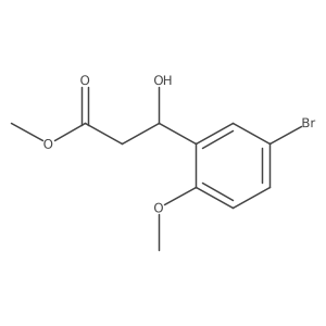 Methyl 3-(5-bromo-2-methoxyphenyl)-3-hydroxypropanoate Structure