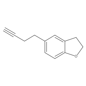 5-(But-3-yn-1-yl)-2,3-dihydro-1-benzofuran结构式