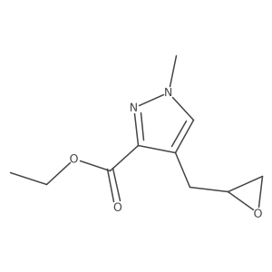 ethyl 1-methyl-4-[(oxiran-2-yl)methyl]-1H-pyrazole-3-carboxylate Structure