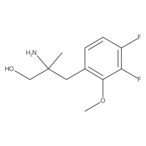 2-Amino-3-(3,4-difluoro-2-methoxyphenyl)-2-methylpropan-1-ol结构式