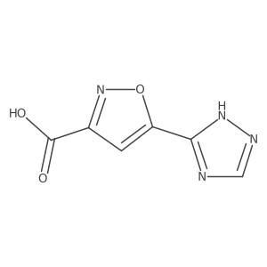 5-(1H-1,2,4-triazol-3-yl)-1,2-oxazole-3-carboxylic acid Structure