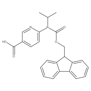 6-({[(9H-fluoren-9-yl)methoxy]carbonyl}(propan-2-yl)amino)pyridine-3-carboxylic acid Structure