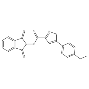 1,3-dioxo-2,3-dihydro-1H-isoindol-2-yl 5-(4-ethylphenyl)-1,2-oxazole-3-carboxylate结构式