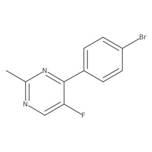 4-(4-Bromophenyl)-5-fluoro-2-methylpyrimidine Structure