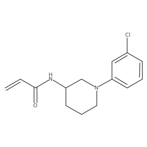 N-[1-(3-Chlorophenyl)piperidin-3-yl]prop-2-enamide Structure