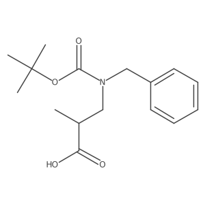 3-{Benzyl[(tert-butoxy)carbonyl]amino}-2-methylpropanoic acid结构式