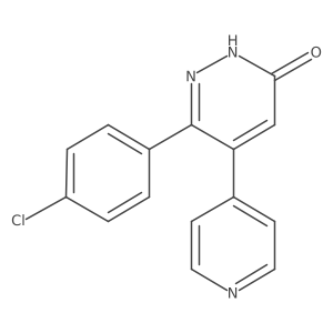 3-(4-chlorophenyl)-4-(4-pyridyl)-1H-pyridazin-6-one结构式