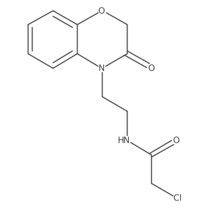 2-Chloro-N-[2-(3-oxo-1,4-benzoxazin-4-yl)ethyl]acetamide Structure