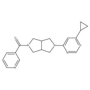 4-Cyclopropyl-6-[5-(pyridine-3-carbonyl)-octahydropyrrolo[3,4-c]pyrrol-2-yl]pyrimidine Structure