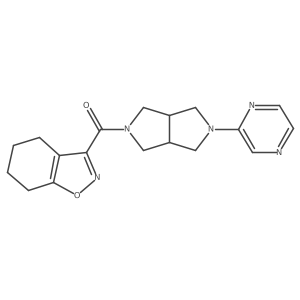 3-[5-(Pyrazin-2-yl)-octahydropyrrolo[3,4-c]pyrrole-2-carbonyl]-4,5,6,7-tetrahydro-1,2-benzoxazole Structure