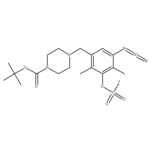 Tert-butyl 4-({5-azido-3-[(fluorosulfonyl)oxy]-2,4-dimethylphenyl}methyl)piperazine-1-carboxylate Structure