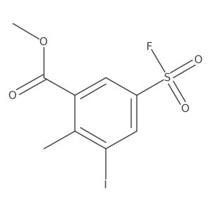 Methyl 5-(fluorosulfonyl)-3-iodo-2-methylbenzoate结构式