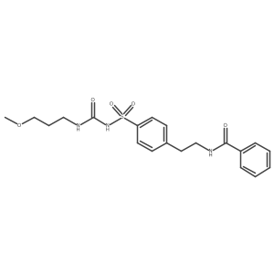N-[2-[4-[[[[(3-Methoxypropyl)amino]carbonyl]amino]sulfonyl]phenyl]ethyl]benzamide结构式