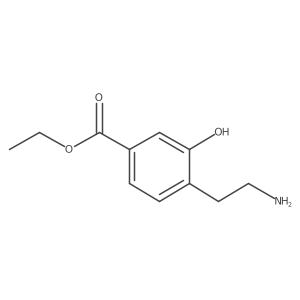 Ethyl 4-(2-aminoethyl)-3-hydroxybenzoate结构式