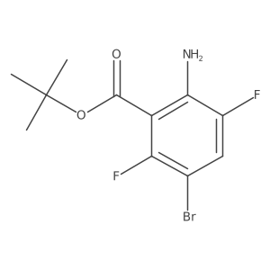 Tert-butyl 2-amino-5-bromo-3,6-difluorobenzoate Structure