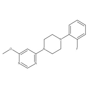4-[4-(2-Fluorophenyl)piperazin-1-yl]-6-methoxypyrimidine Structure