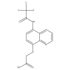 2-{[5-(2,2,2-Trifluoroacetamido)quinolin-8-yl]oxy}acetic acid结构式