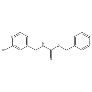 benzyl N-[(2-bromopyridin-4-yl)methyl]carbamate结构式