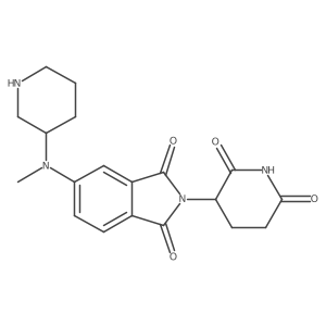 2-(2,6-dioxopiperidin-3-yl)-5-[methyl(piperidin-3-yl)amino]-2,3-dihydro-1H-isoindole-1,3-dione Structure
