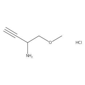 (S)-1-Methoxybut-3-yn-2-amine hydrochloride结构式