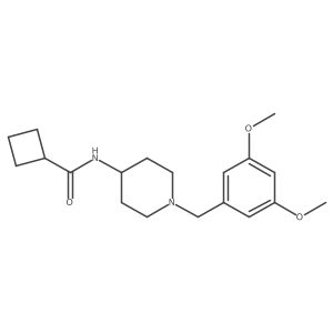 N-{1-[(3,5-dimethoxyphenyl)methyl]piperidin-4-yl}cyclobutanecarboxamide Structure