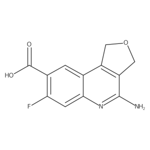 4-Amino-7-fluoro-1,3-dihydrofuro[3,4-c]quinoline-8-carboxylic acid Structure