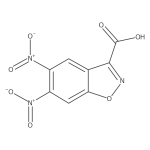 5,6-Dinitro-1,2-benzisoxazole-3-carboxylic acid Structure
