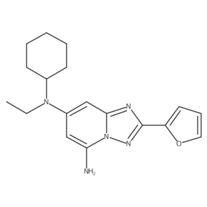 N7-Cyclohexyl-N7-ethyl-2-(2-furanyl)[1,2,4]triazolo[1,5-a]pyridine-5,7-diamine Structure