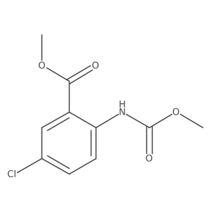 Methyl 5-chloro-2-[(methoxycarbonyl)amino]benzoate Structure