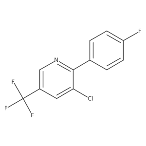 3-Chloro-2-(4-fluorophenyl)-5-(trifluoromethyl)pyridine Structure