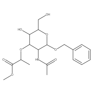 COC(=O)C(C)OC1C(O)C(CO)OC(OCc2ccccc2)C1NC(C)=O结构式