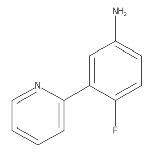 4-Fluoro-3-(pyridin-2-yl)aniline Structure